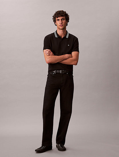 Erkek monogrom polo t-shirt