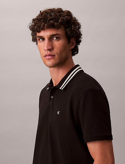 Erkek monogrom polo t-shirt