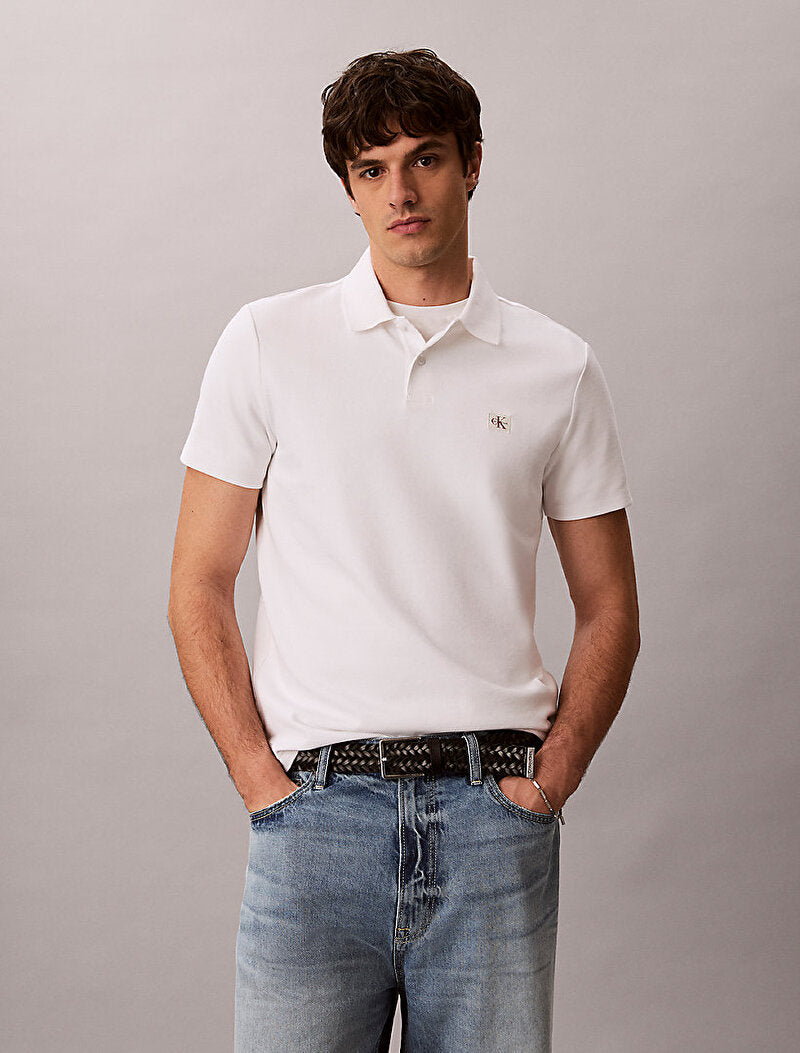 Erkek micro waffle classic polo t-shirt
