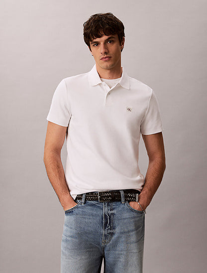 Erkek micro waffle classic polo t-shirt