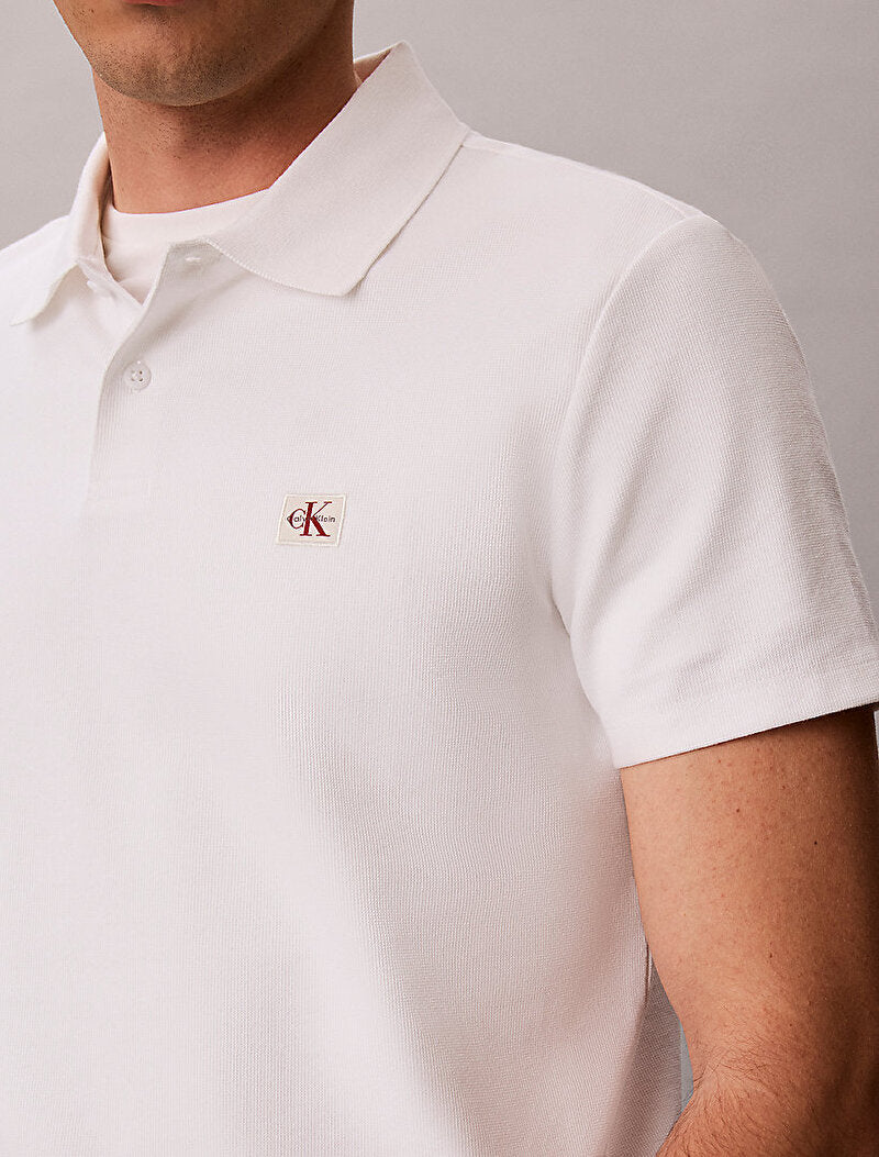 Erkek micro waffle classic polo t-shirt