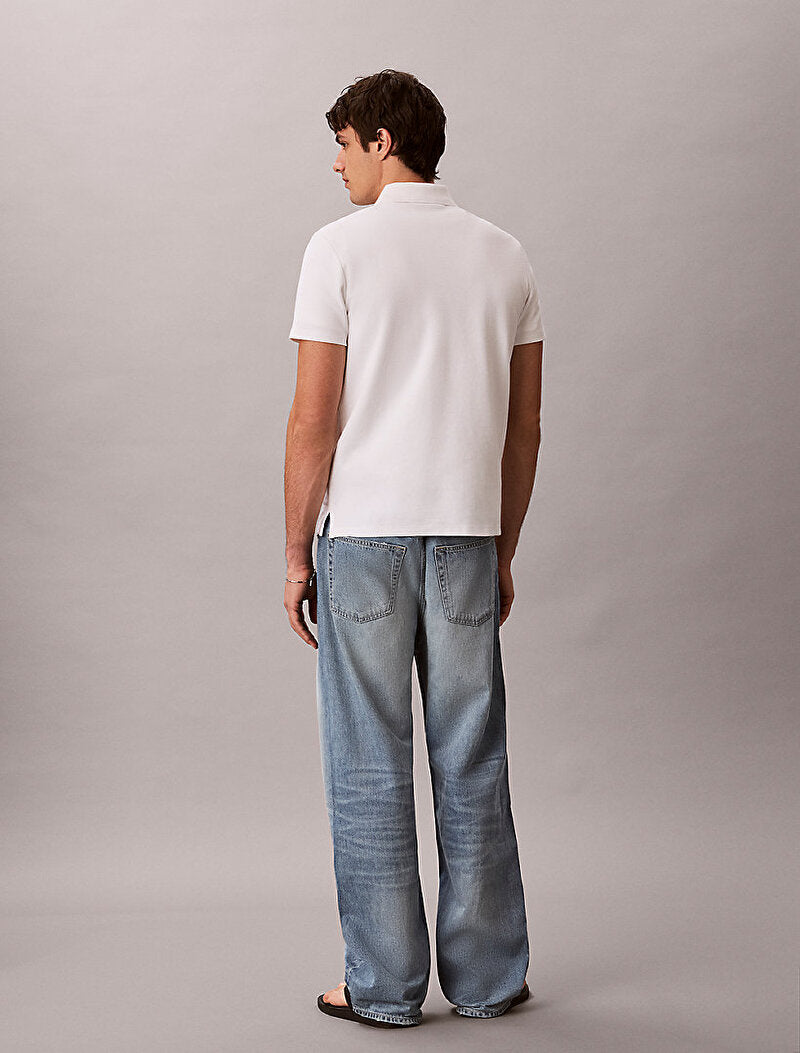 Erkek micro waffle classic polo t-shirt