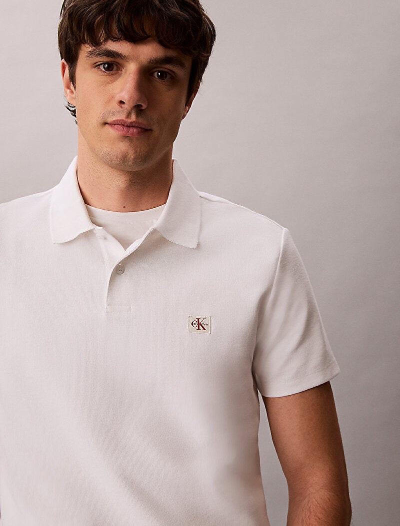 Erkek micro waffle classic polo t-shirt