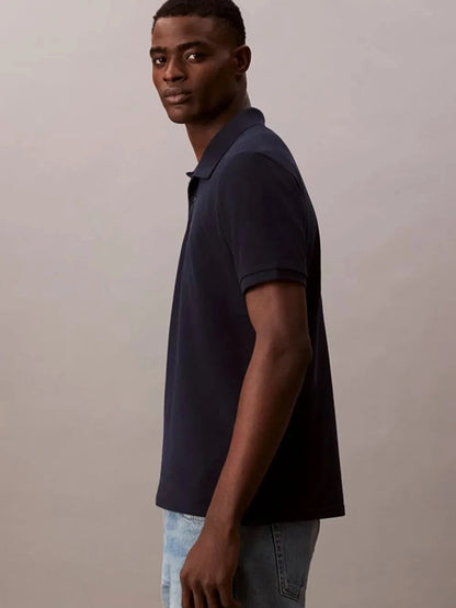 Erkek monogram pique polo t-shirt